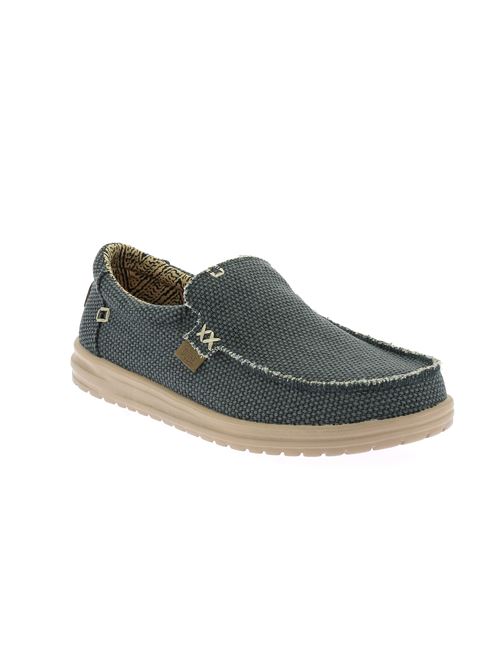 Mikka Braided mocassino da uomo in tela blu HEY DUDE | 401244NL
